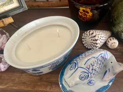 Vintage Koi Fish Tureen Candle