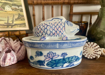 Vintage Koi Fish Tureen Candle