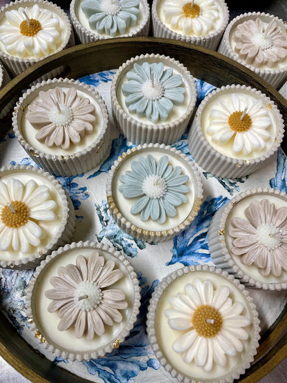 Handcrafted Concrete Ramekin Candle - Soy & Local Beeswax Blend