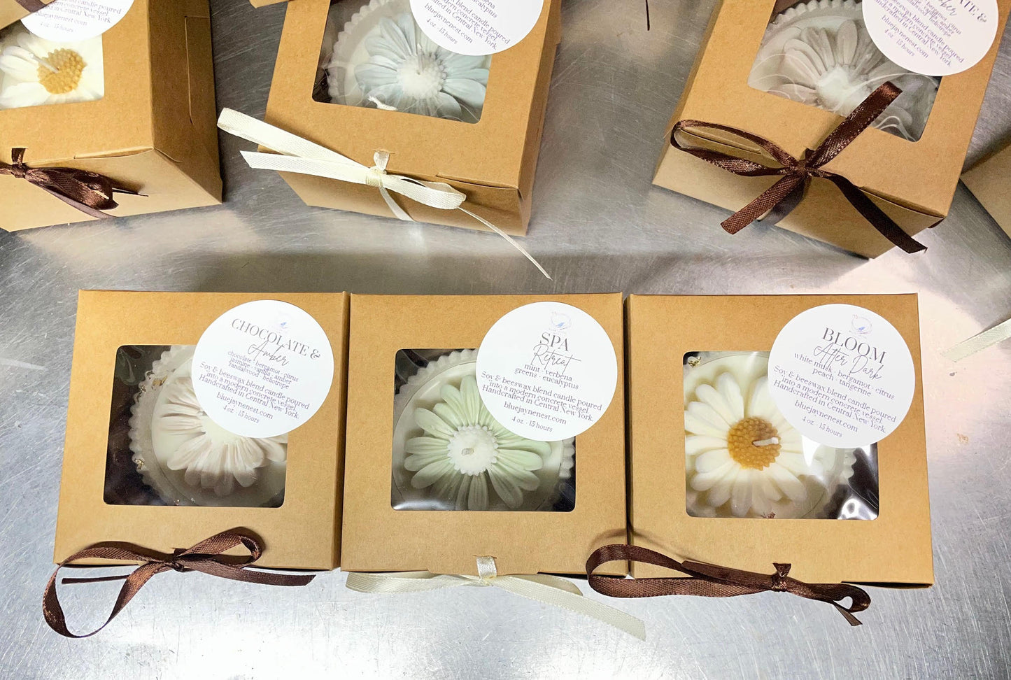 Handcrafted Concrete Ramekin Candle - Soy & Local Beeswax Blend