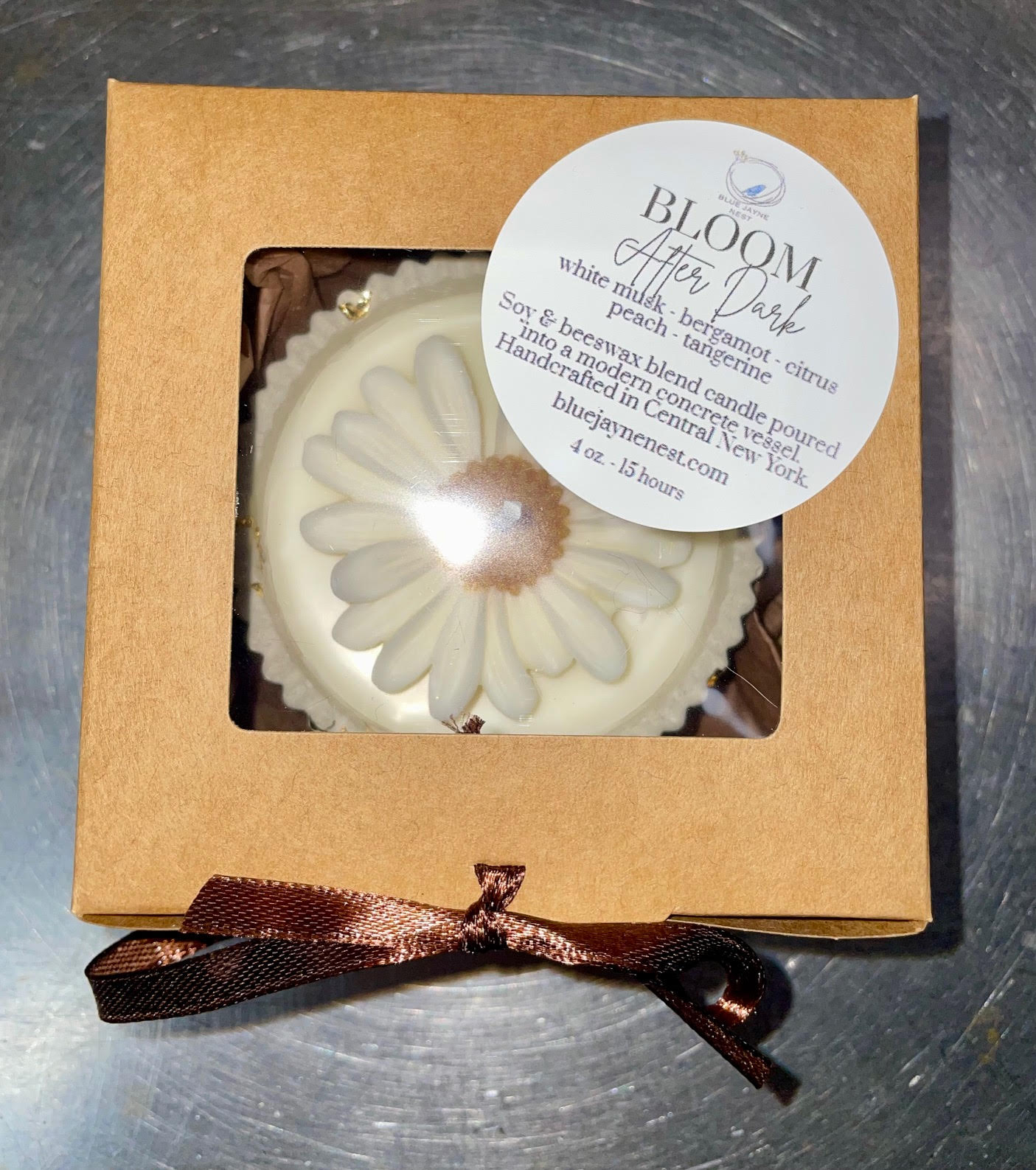 Handcrafted Concrete Ramekin Candle - Soy & Local Beeswax Blend